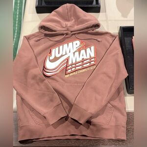 Jordan Tan Hoodie with Bold Graphic